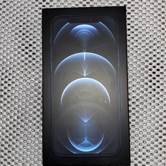 iPhone 12 Pro 128 GB Pacific Blue Empty Box Only - Picture 1 of 3